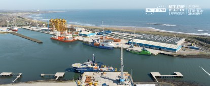 Port of Blyth with partner logos