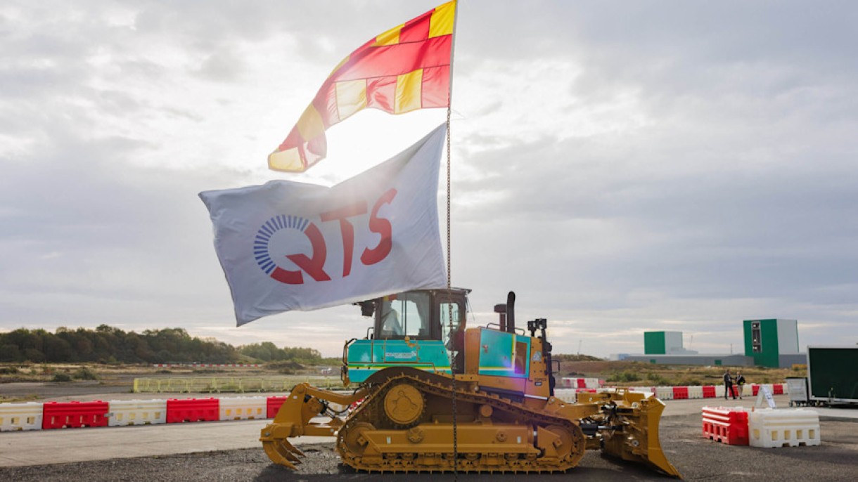 Work in progress - the QTS site at Cambois in Northumberland